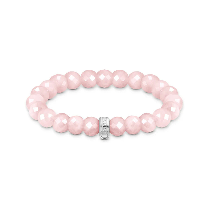 THOMAS SABO CHARM BRACELET With Rose Quartz Beads