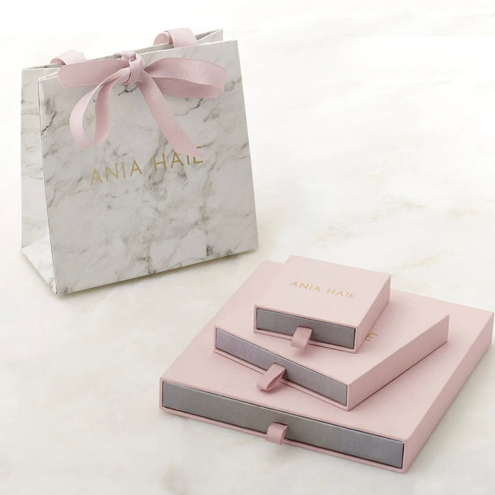 Ania Haie Silver Geometric Sparkle Chain Necklace N053-06H