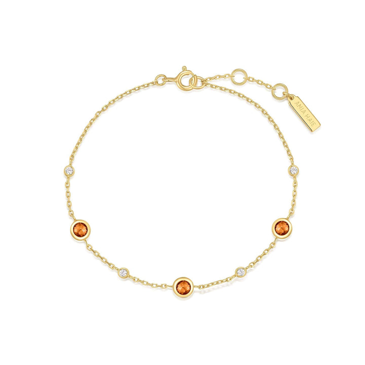 Ania Haie Gold Nano Gem Station Bracelet