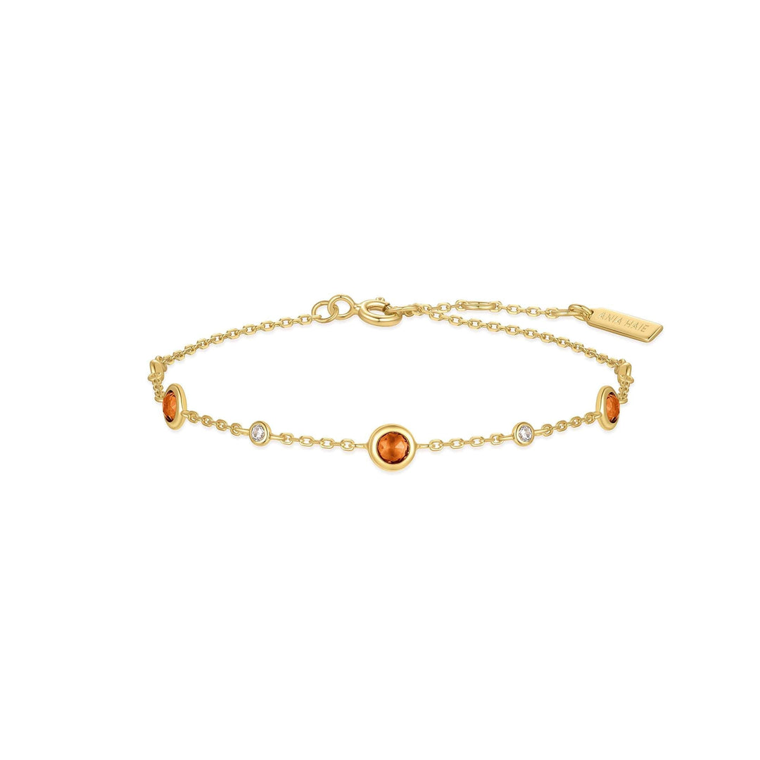 Ania Haie Gold Nano Gem Station Bracelet
