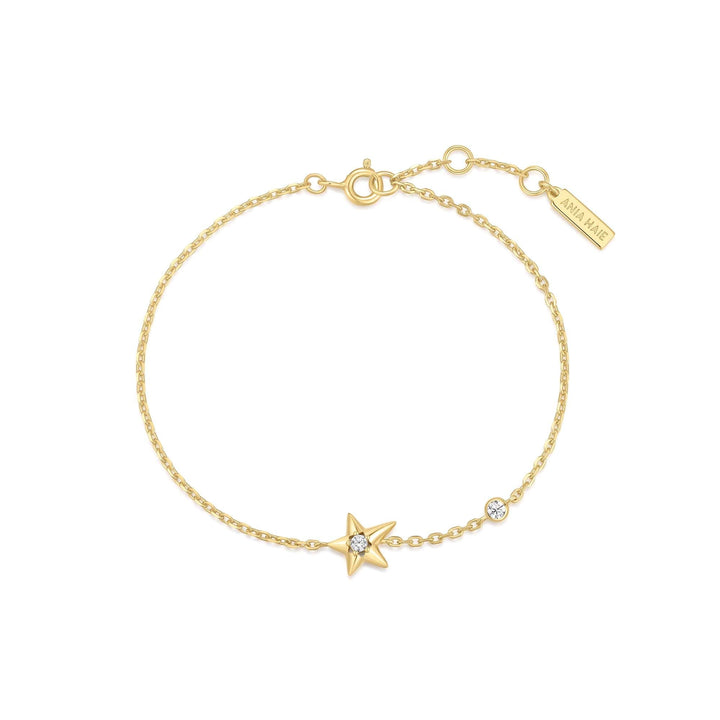 Ania Haie Gold Sparkling Star Bracelet