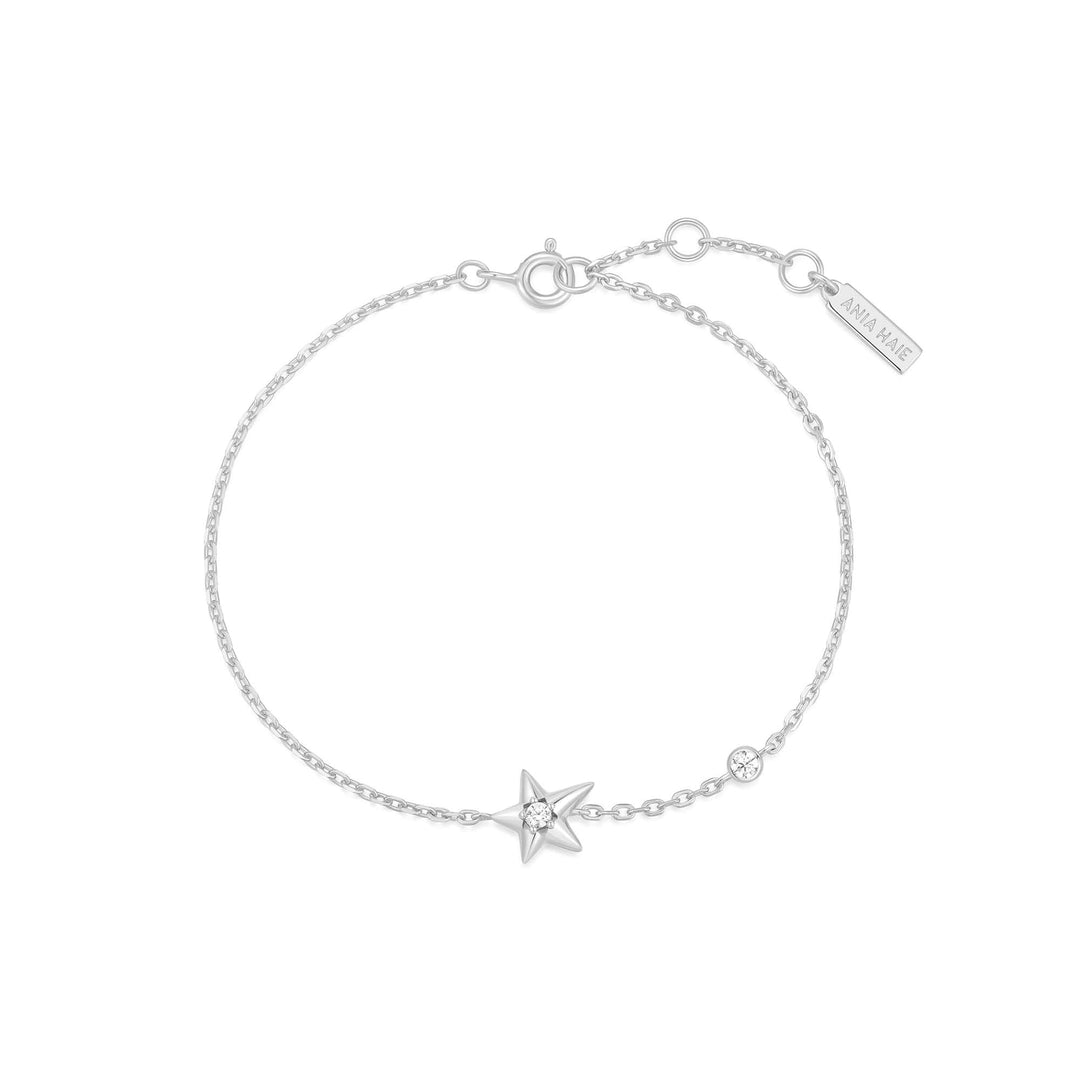 Ania Haie Silver Sparkling Star Bracelet