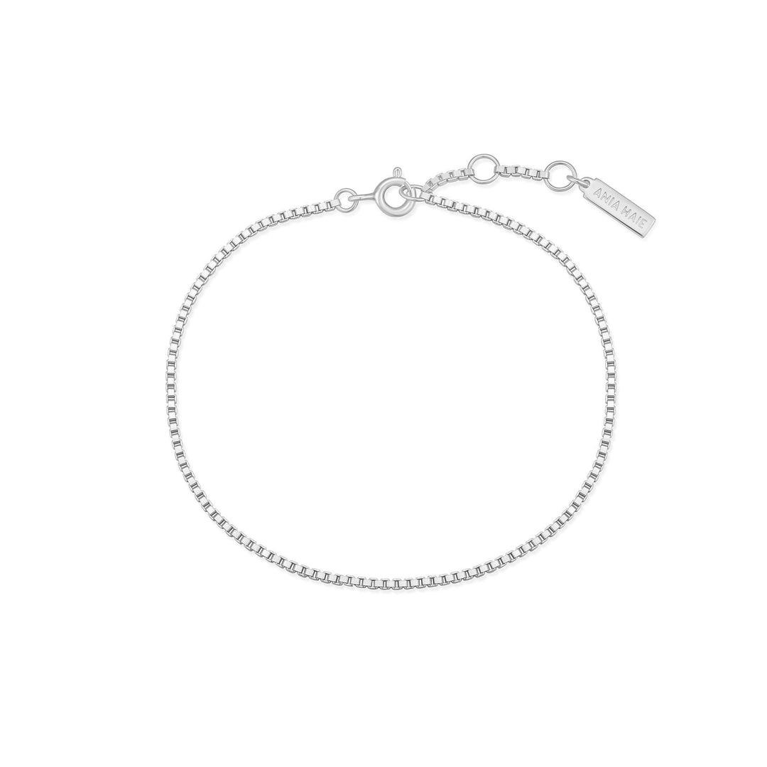 Ania Haie Silver Box Chain Bracelet