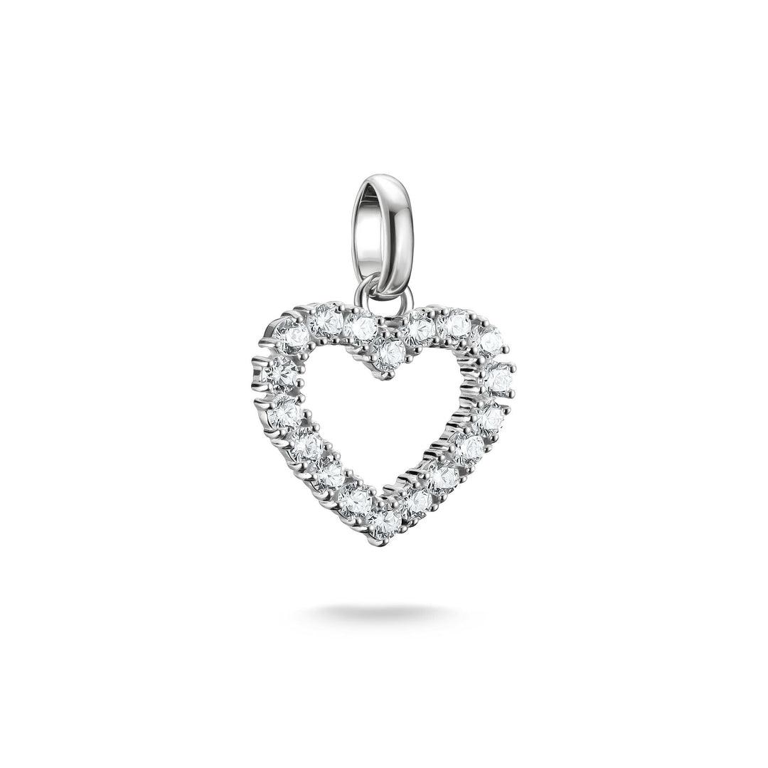 THOMAS SABO Connect Charm heart with white stones