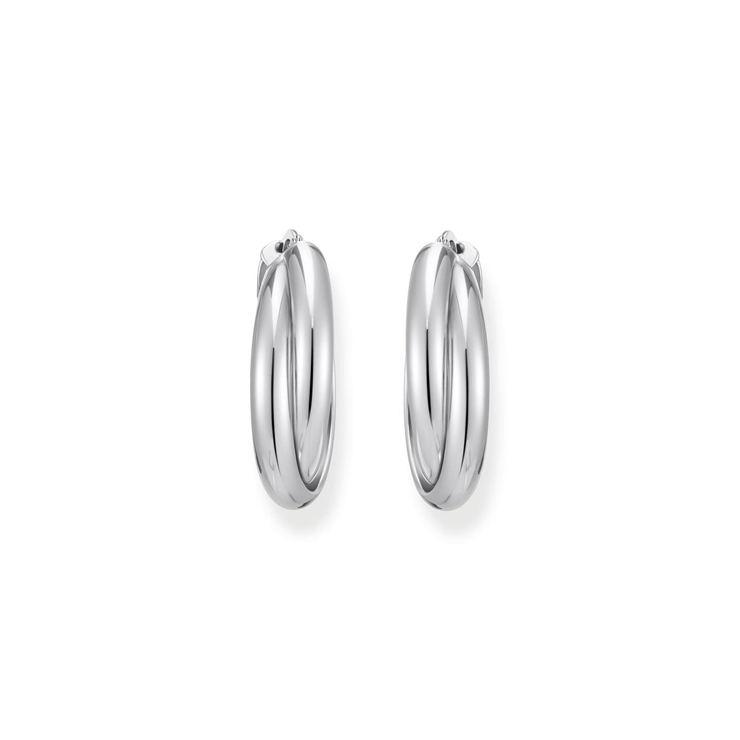 THOMAS SABO HOOP EARRINGS Intertwined Design Silver