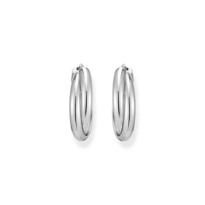 THOMAS SABO HOOP EARRINGS Intertwined Design Silver
