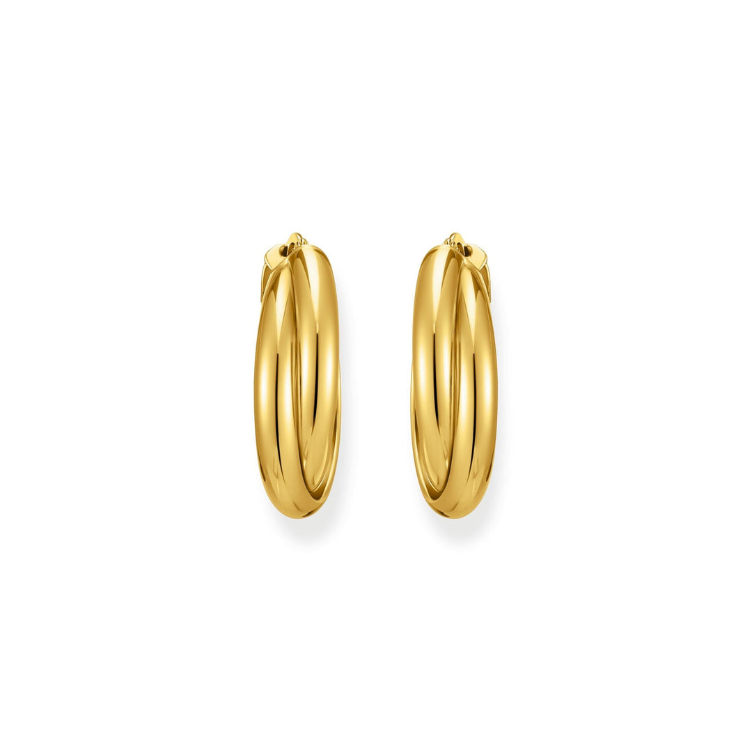 THOMAS SABO HOOP EARRINGS Intertwined Design Gold