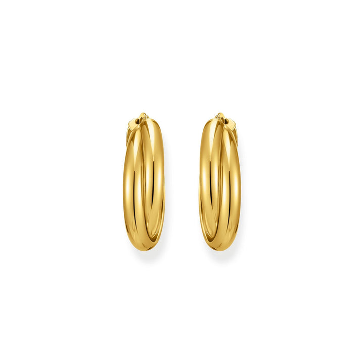 THOMAS SABO HOOP EARRINGS Intertwined Design Gold