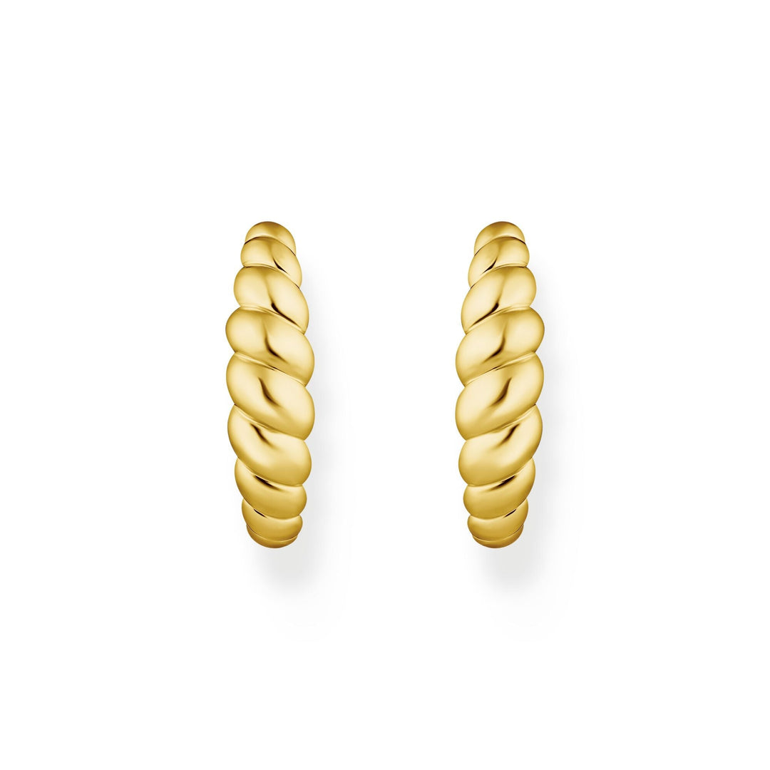THOMAS SABO Organic shapes twisted hoop earrings