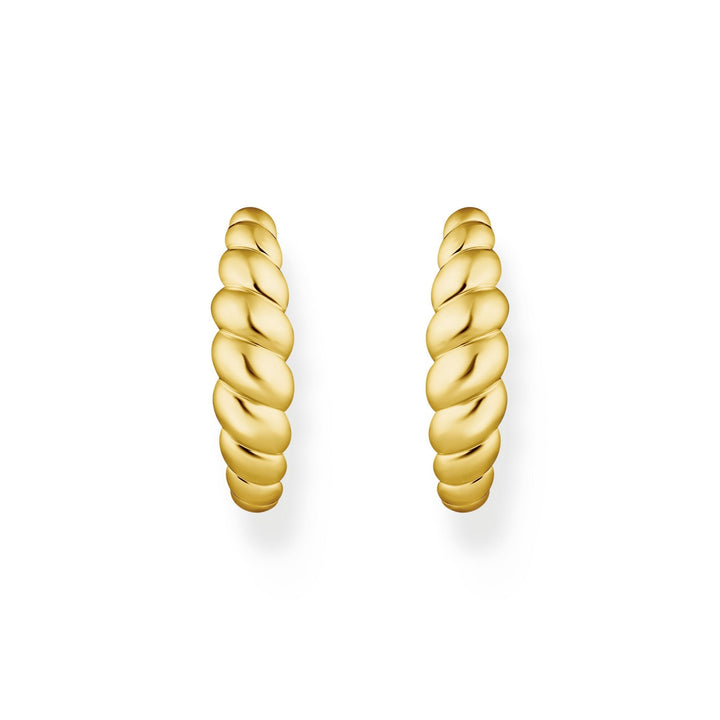 THOMAS SABO Organic shapes twisted hoop earrings