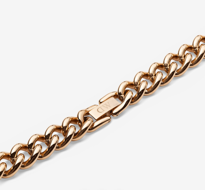 DANIEL WELLINGTON Chunky Chain Necklace Rose Gold DW00400850