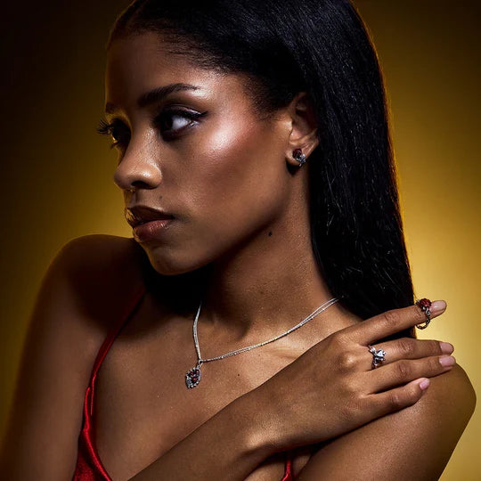 THOMAS SABO Romance Ear studs Red Roses