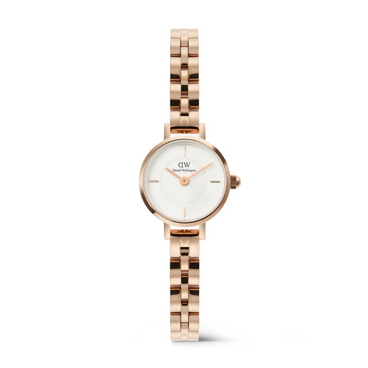 Daniel Wellington Petite Mini Arch 3-link White Rose Gold