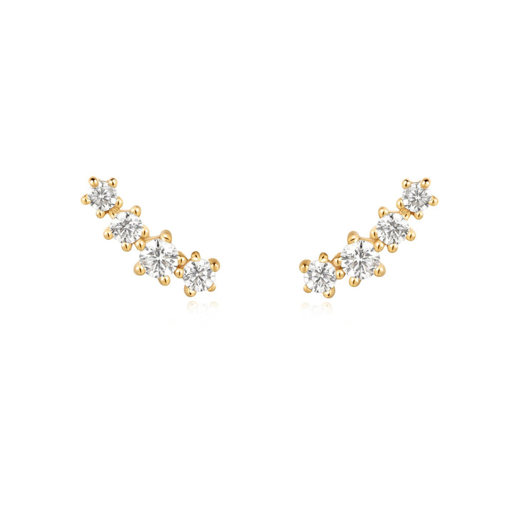Ania Haie Gold Sparkle Climber Studs E056-02G
