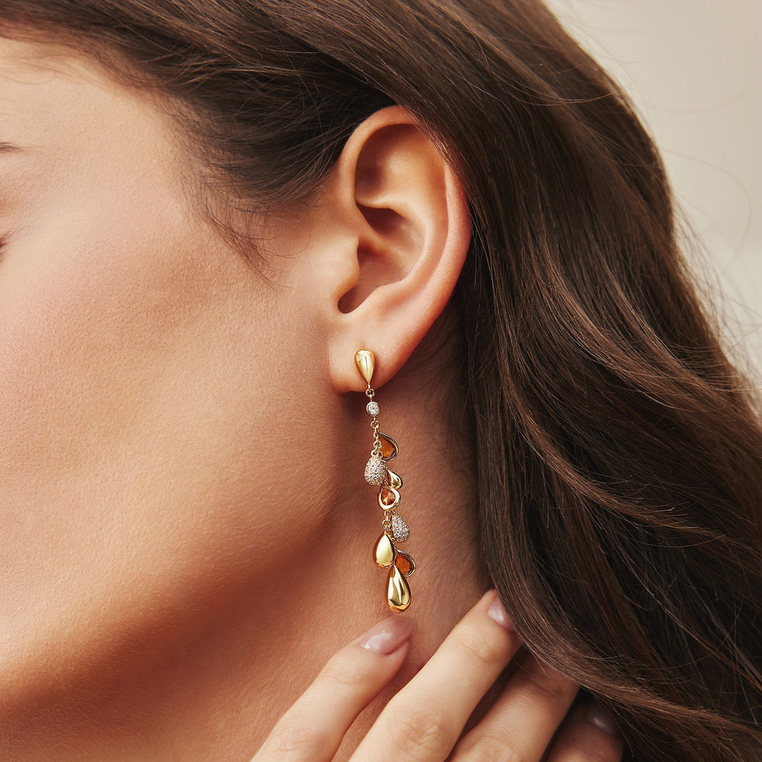 Ania Haie Gold Nano Gem Teardrop Cluster Earrings