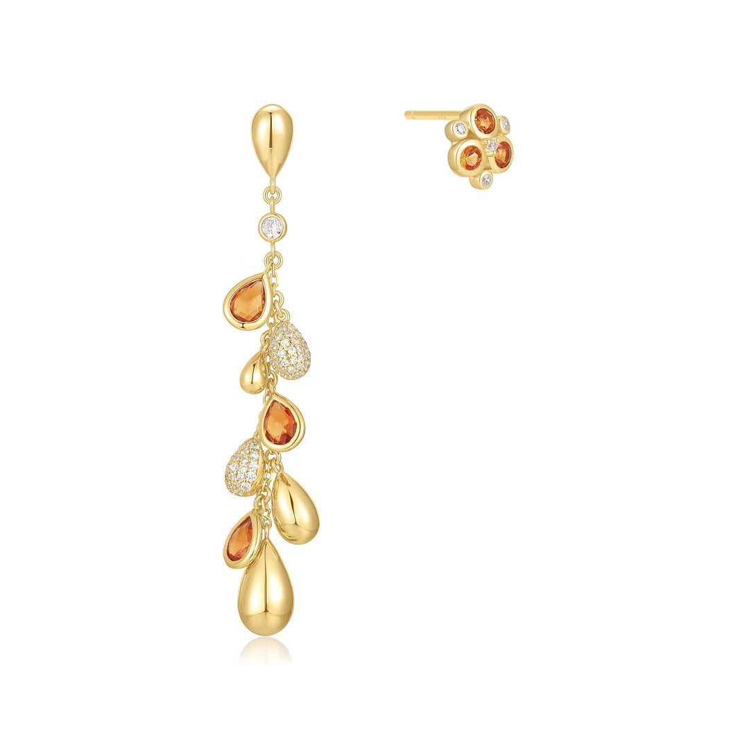 Ania Haie Gold Nano Gem Teardrop Cluster Earrings