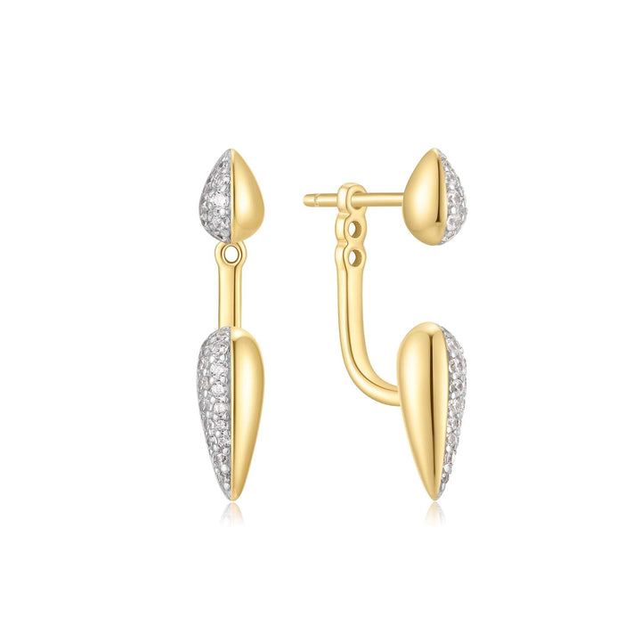Two-Tone Sparkling Puffy Spike Ear Jackets