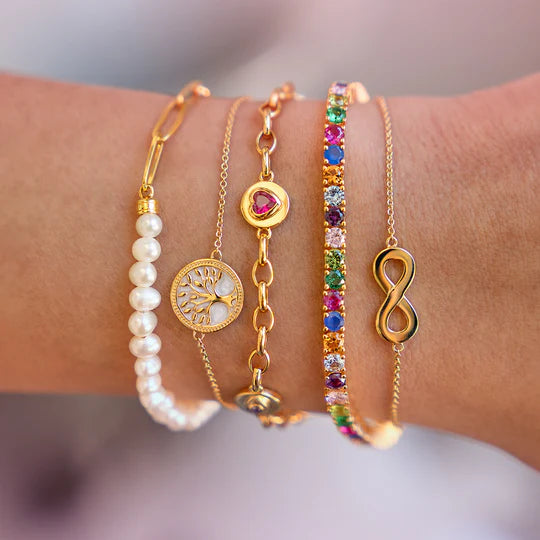 THOMAS SABO Member Charm Bracelet with Charmista Disc Gold Plated