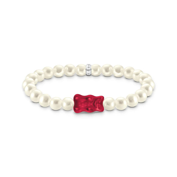 Thomas Sabo Pearl Bracelet Strawberry Red Goldbear TA2154RE