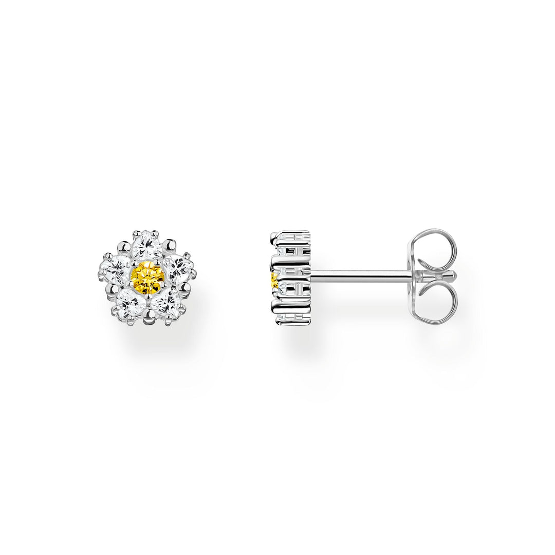 THOMAS SABO Lovely Daisy Small Ear Studs Silver