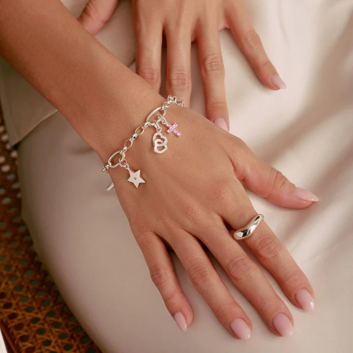 THOMAS SABO Connect Charm star with white stone