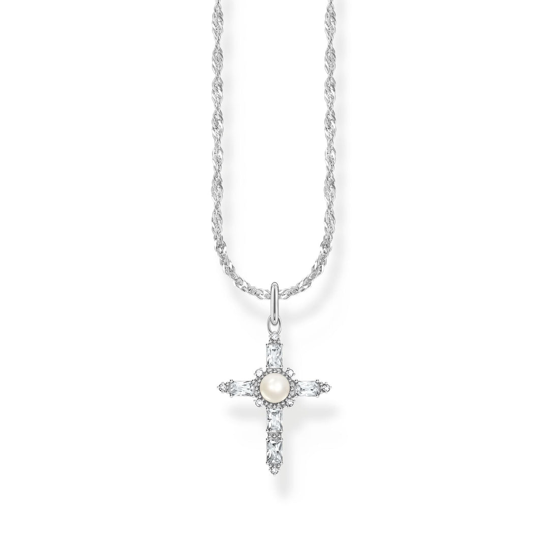 THOMAS SABO Romance Necklace with white cross pendant