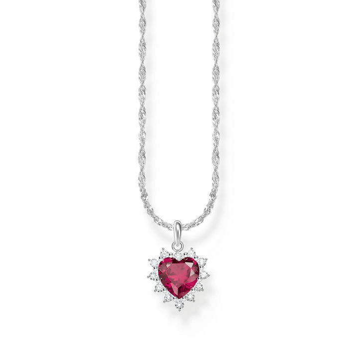 THOMAS SABO Romantic Ruby Heart Pendant Necklace