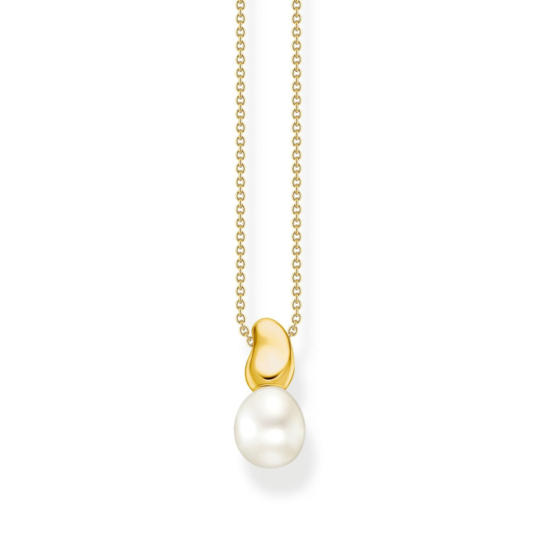 THOMAS SABO Necklace with Pearl Pendant in Gold