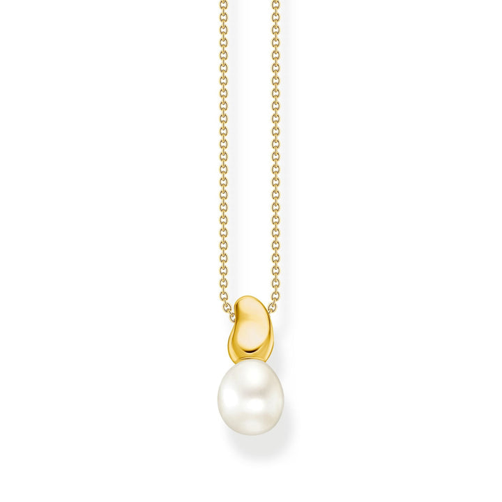 THOMAS SABO Necklace with Pearl Pendant in Gold