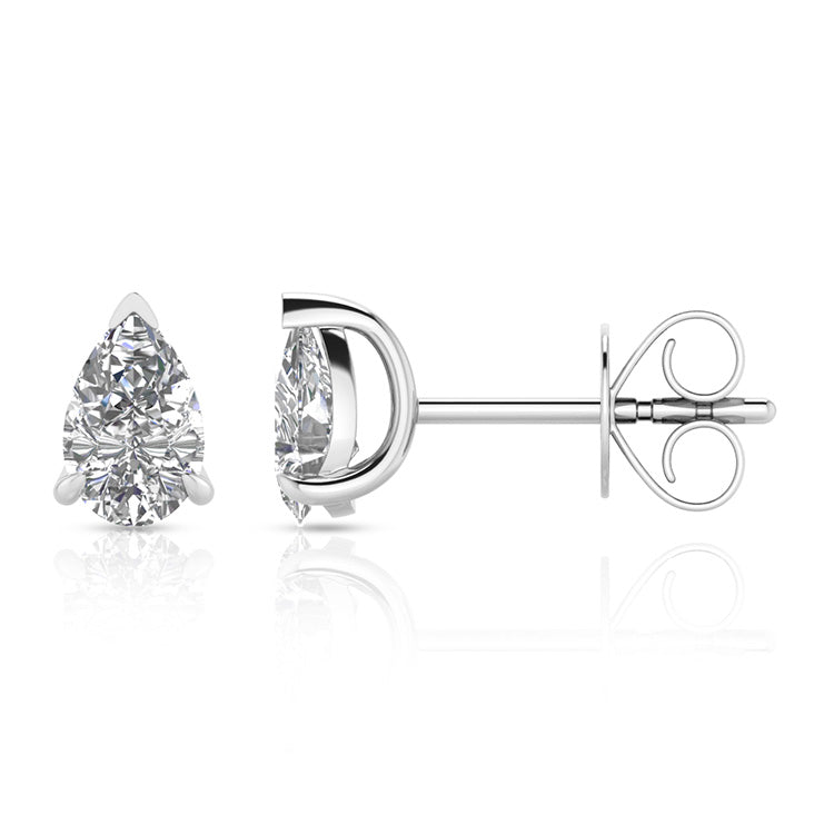1.00ct Lab Grown Diamond Earrings in 9K White Gold