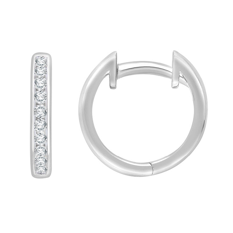 0.25ct Lab Grown Diamond Earrings in 9K White Gold