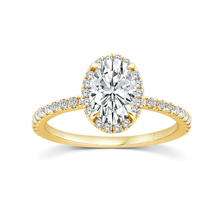 1.25ct Lab Grown Diamond Ring in 9K Yellow Gold