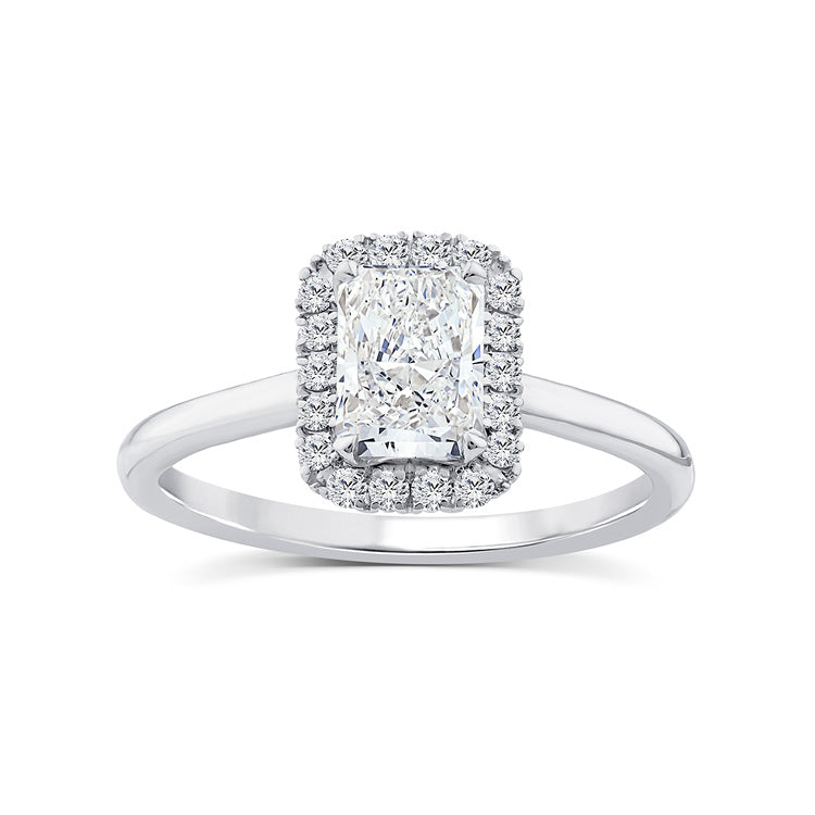 1.15ct Lab Grown Diamond Ring in 9K White Gold