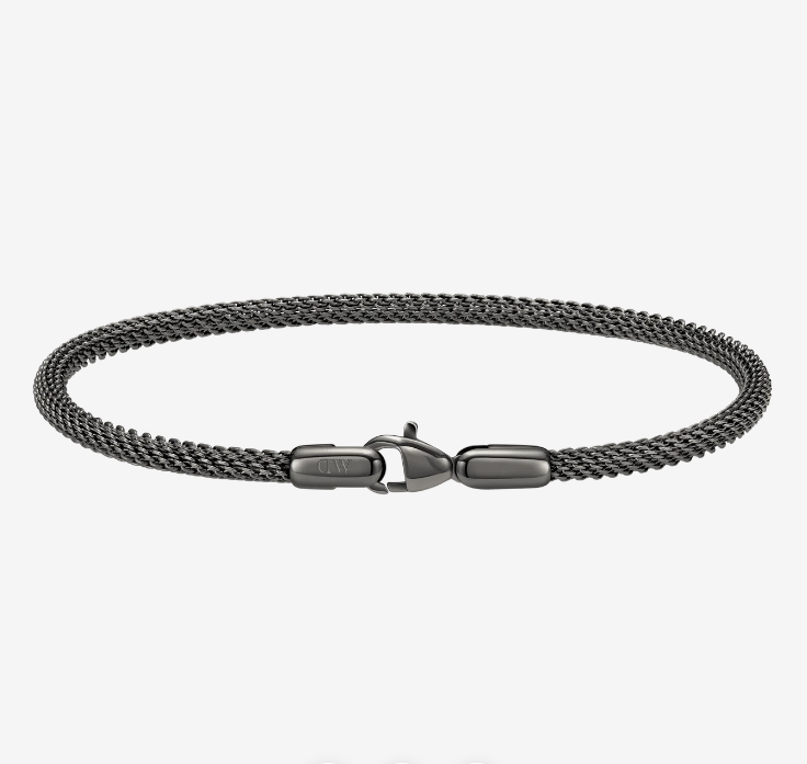 DANIEL WELLINGTON Perfect Pair Mesh Bracelet Graphite Thick