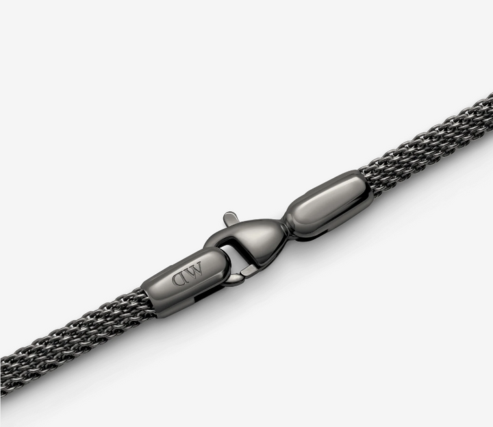 DANIEL WELLINGTON Perfect Pair Mesh Bracelet Graphite Thick