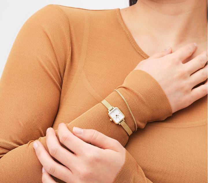 DANIEL WELLINGTON Perfect Pair Mesh Bracelet Evergold Thin