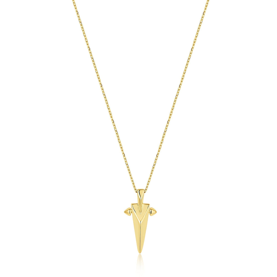 Ania Haie Gold Geometric Point Pendant Necklace N053-03G