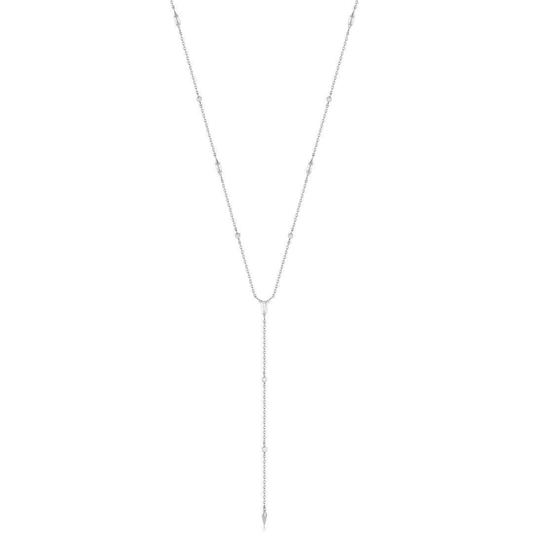 Ania Haie Silver Sparkle Point Y Necklace N053-05H