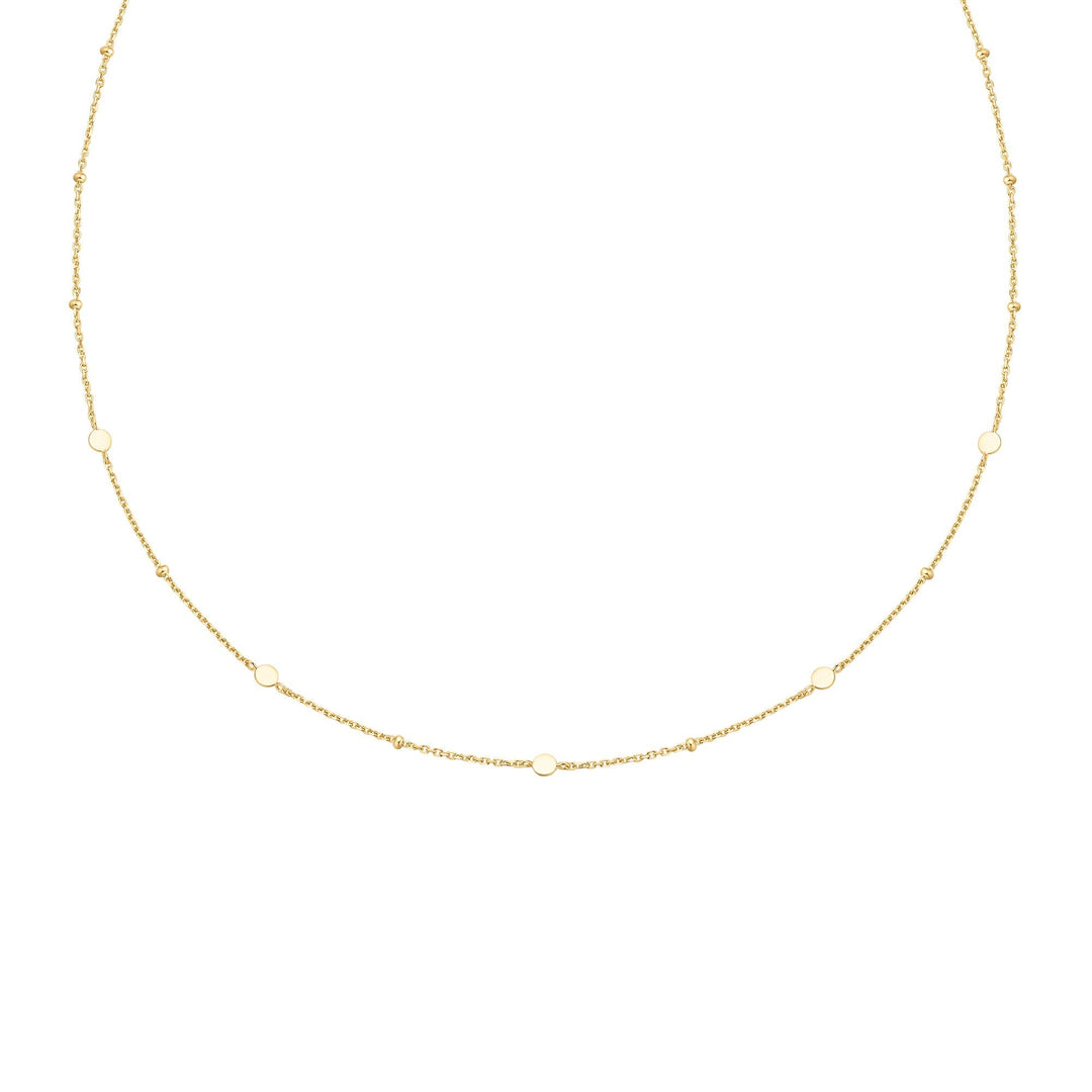 Ania Haie Gold Disc Station Necklace