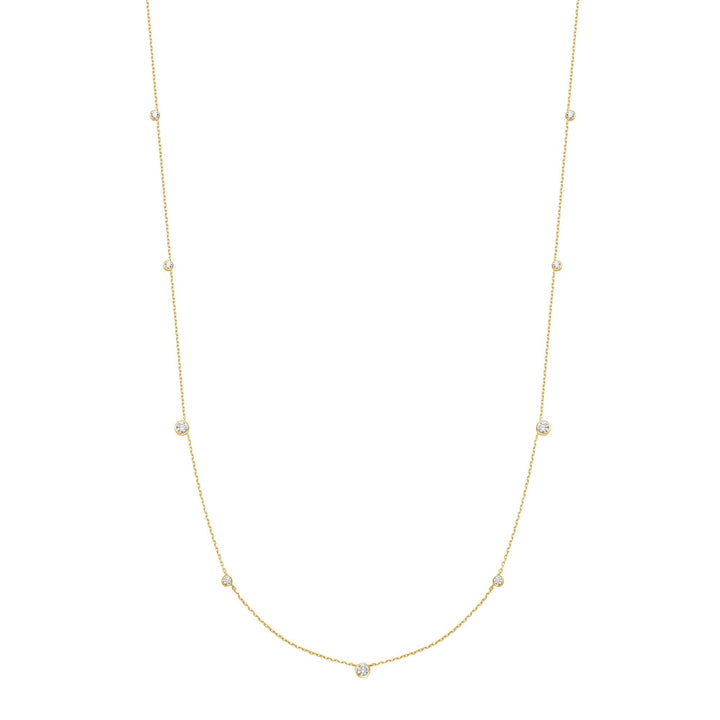 Ania Haie Gold Bezel Cubic Zirconia Station Necklace