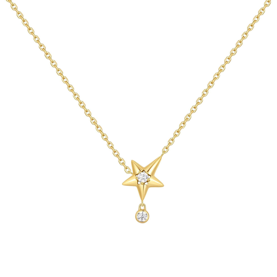 Ania Haie Gold Sparkling Star Drop Necklace