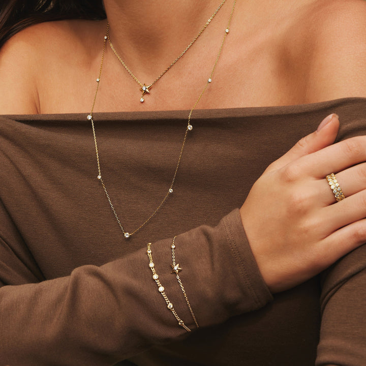 Ania Haie Gold Sparkling Star Bracelet