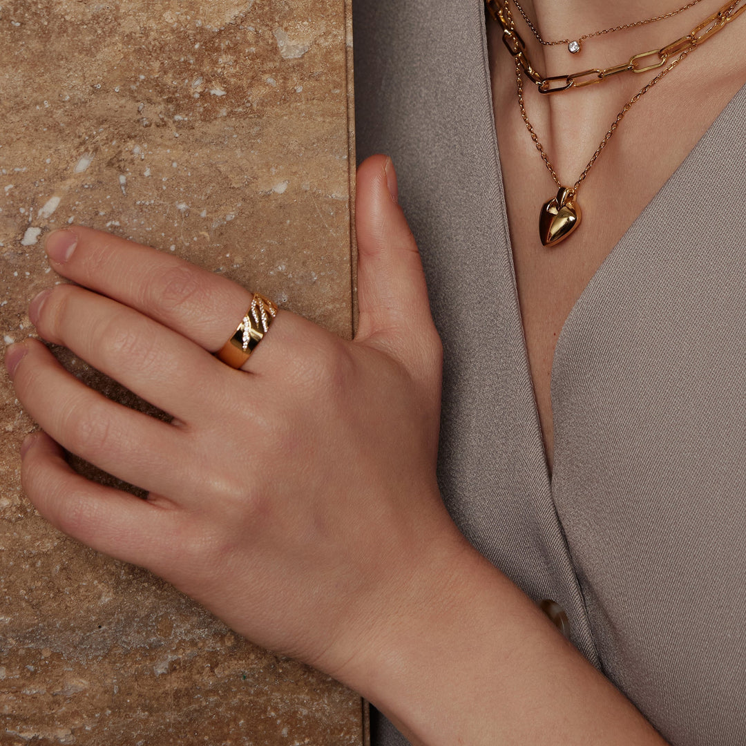 Ania Haie Gold Shield Pendent Necklace