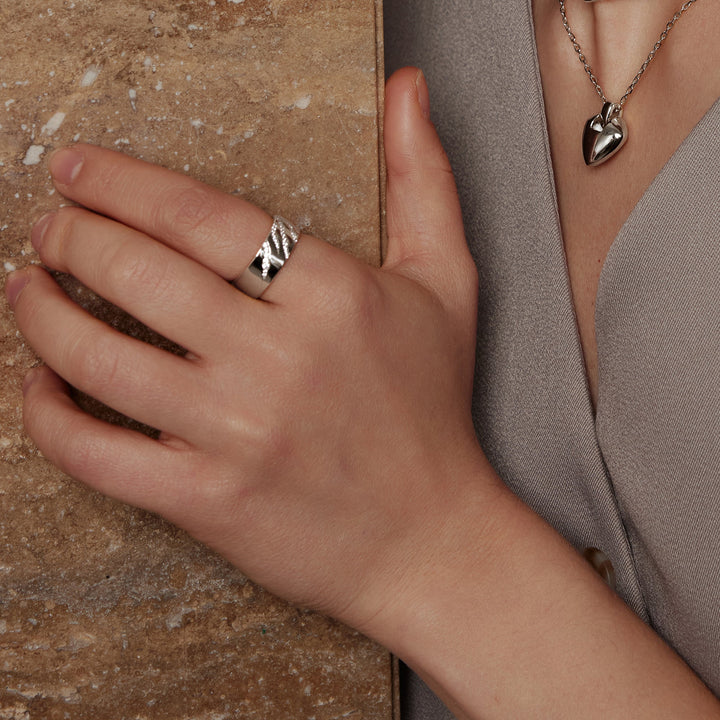 Ania Haie Silver Shield Pendent Necklace