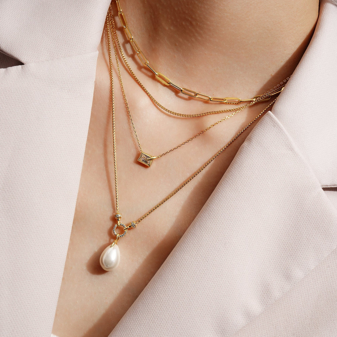 Ania Haie Gold Paper Clip Chain Necklace