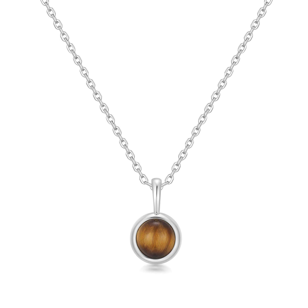 Ania Haie Silver Tiger Eye Pendant Necklace