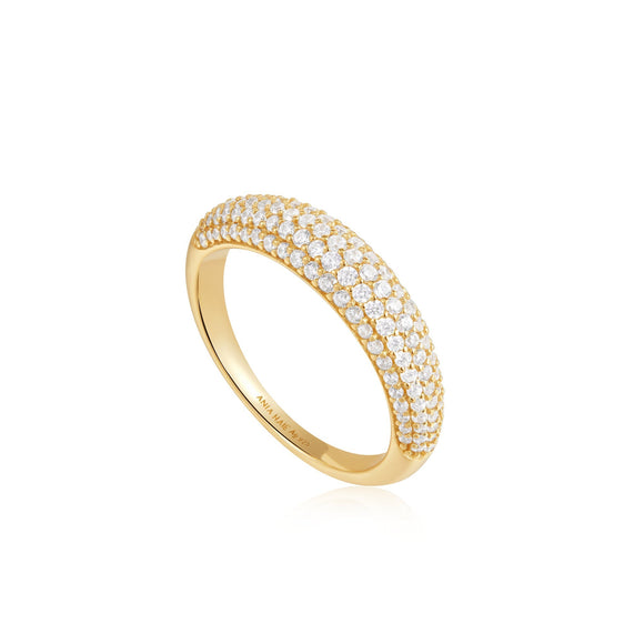 Ania Haie Gold Pave Dome Ring R051-02G