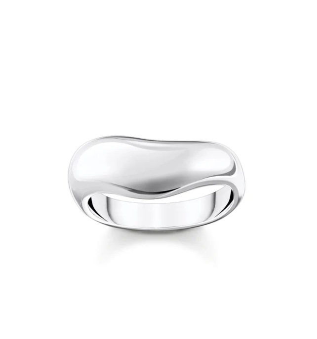 Thomas Sabo Ring with curved shape silver