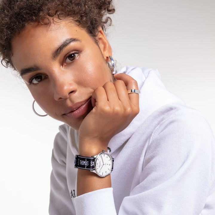 Thomas Sabo WATCH BAND URBAN CODE TS NATO BLACK ZWA0320