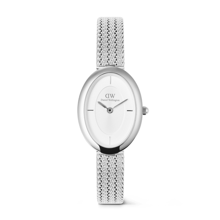 Daniel Wellington Juliette Braided Mesh White Sunray Silver